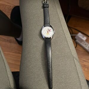 Vintage BRADLEY Mickey Mouse Women’s Swiss Mechanical Watch Silver